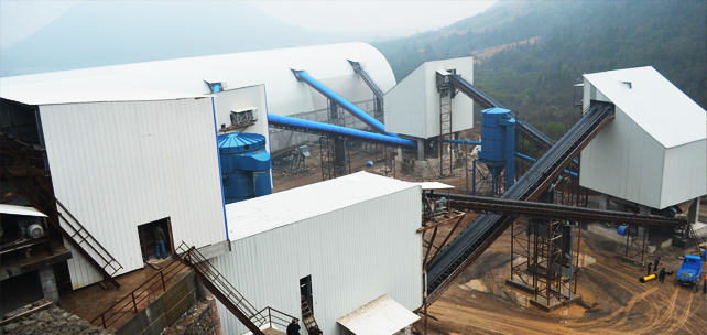 滎陽(yáng)大雁石料廠(chǎng)時(shí)產(chǎn)700噸砂石骨料生產(chǎn)線(xiàn)