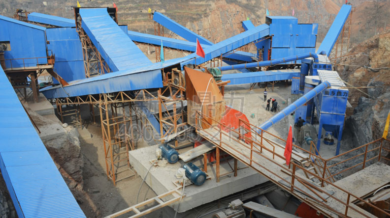 重慶時產(chǎn)700噸環(huán)保石料廠