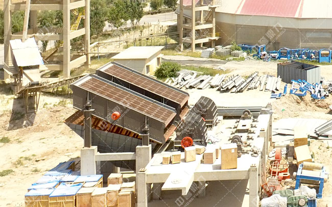 兩臺振動篩并篩